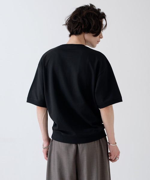 SIDEWAY STANCE(サイドウェイスタンス)の「【SIDEWAY STANCE】Vガゼット クルーネック ライトスウェット 半袖トレーナーTシャツ(スウェット・メンズ・ネイビー/杢グレー/ブラック・MEDIUM/SMALL/X-LARGE/LARGE)」の17枚目の写真