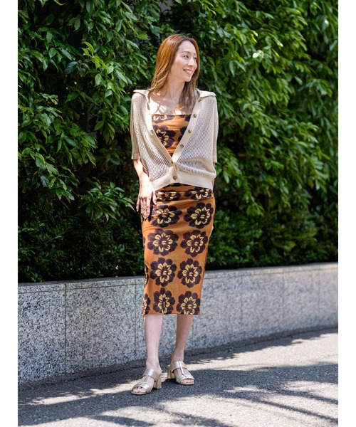 Banana Republic(バナナリパブリック)の「ルーシュド メッシュ ミディ ドレス(ワンピース・レディース・マルチ・0/2/4/8/6)」の2枚目の写真