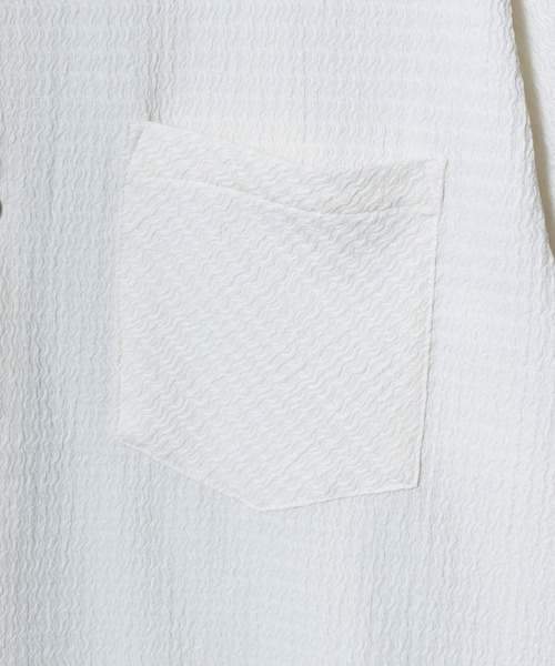 ANPAS(アンパス)の「Short-Sleeve Crepe-Texture Shirt / 楊柳半袖シャツ メンズ トップス クレープシャツ(シャツ/ブラウス・メンズ・ブラック/チャコールグレー/ホワイト・L/M)」の14枚目の写真