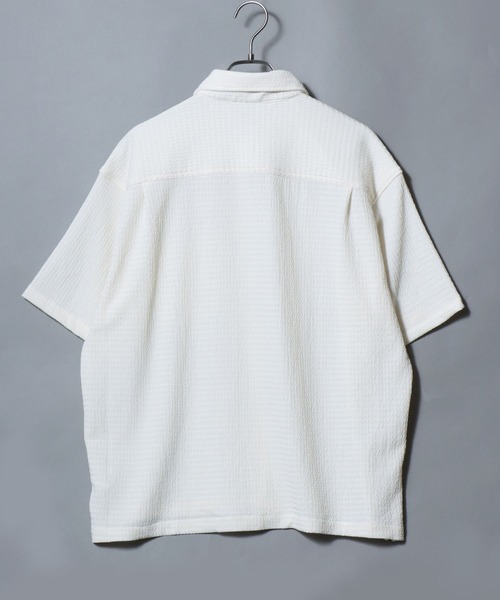 ANPAS(アンパス)の「Short-Sleeve Crepe-Texture Shirt / 楊柳半袖シャツ メンズ トップス クレープシャツ(シャツ/ブラウス・メンズ・ブラック/チャコールグレー/ホワイト・L/M)」の5枚目の写真