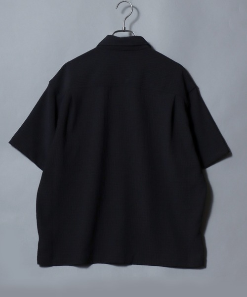 ANPAS(アンパス)の「Short-Sleeve Crepe-Texture Shirt / 楊柳半袖シャツ メンズ トップス クレープシャツ(シャツ/ブラウス・メンズ・ブラック/チャコールグレー/ホワイト・L/M)」の8枚目の写真