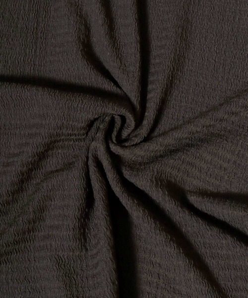 ANPAS(アンパス)の「Short-Sleeve Crepe-Texture Shirt / 楊柳半袖シャツ メンズ トップス クレープシャツ(シャツ/ブラウス・メンズ・ブラック/チャコールグレー/ホワイト・L/M)」の12枚目の写真