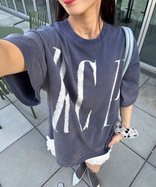 RePRODUCTION LABEL(リプロダクションレーベル)の「【RePRODUCTION LABEL / リプロダクションレーベル】アソートヴィンテージフェードTEE(Tシャツ/カットソー・レディース・カーキ/ブラック系その他2/ローズ/ブラック系その他3/シルバー/オフホワイト/グレー/チャコールグレー/ブルー/レモンイエロー/イエロー/ダークブルー/レッド/ピンク/ブラック/ネイビー/ブルー系その他/ブラック系その他・FREE/X-SMALL)」の9枚目の写真