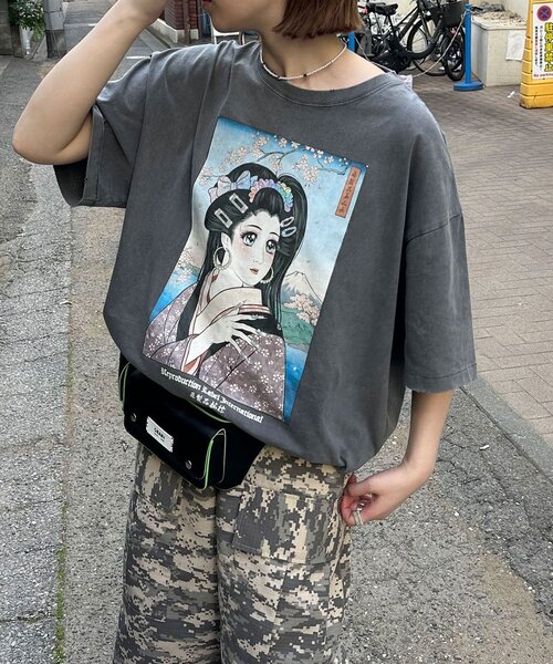 RePRODUCTION LABEL(リプロダクションレーベル)の「【RePRODUCTION LABEL / リプロダクションレーベル】アソートヴィンテージフェードTEE(Tシャツ/カットソー・レディース・カーキ/ブラック系その他2/ローズ/ブラック系その他3/シルバー/オフホワイト/グレー/チャコールグレー/ブルー/レモンイエロー/イエロー/ダークブルー/レッド/ピンク/ブラック/ネイビー/ブルー系その他/ブラック系その他・FREE/X-SMALL)」の18枚目の写真