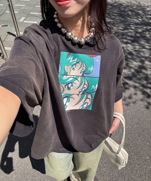 RePRODUCTION LABEL(リプロダクションレーベル)の「【RePRODUCTION LABEL / リプロダクションレーベル】アソートヴィンテージフェードTEE(Tシャツ/カットソー・レディース・カーキ/ブラック系その他2/ローズ/ブラック系その他3/シルバー/オフホワイト/グレー/チャコールグレー/ブルー/レモンイエロー/イエロー/ダークブルー/レッド/ピンク/ブラック/ネイビー/ブルー系その他/ブラック系その他・FREE/X-SMALL)」の4枚目の写真