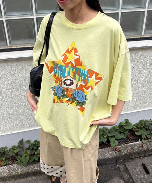 RePRODUCTION LABEL(リプロダクションレーベル)の「【RePRODUCTION LABEL / リプロダクションレーベル】アソートヴィンテージフェードTEE(Tシャツ/カットソー・レディース・カーキ/ブラック系その他2/ローズ/ブラック系その他3/シルバー/オフホワイト/グレー/チャコールグレー/ブルー/レモンイエロー/イエロー/ダークブルー/レッド/ピンク/ブラック/ネイビー/ブルー系その他/ブラック系その他・FREE/X-SMALL)」の20枚目の写真