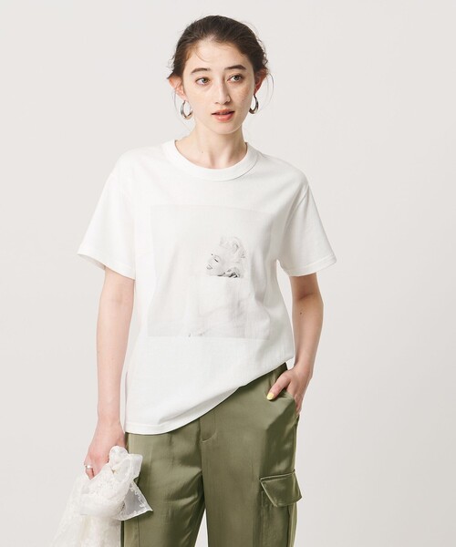 St.Johns 3rd club（セントジョンズサードクラブ）の「＜St.Johns 3rd club＞MARILYN Tシャツ①（Tシャツ/カットソー・レディース・ホワイト・FREE）」の4枚目の写真