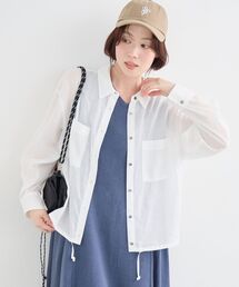 裾ドロストシアーシャツ