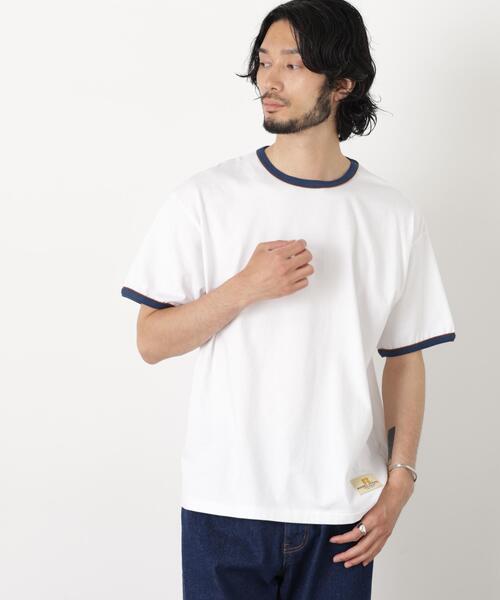 Russell Athletic(ラッセルアスレティック)の「RUSSELL ATHLETIC/別注 RUSSELL ATHLETIC 製品染め TEE(Tシャツ/カットソー・メンズ・クリーム/オフホワイト/ブルー・S/L/M)」の17枚目の写真