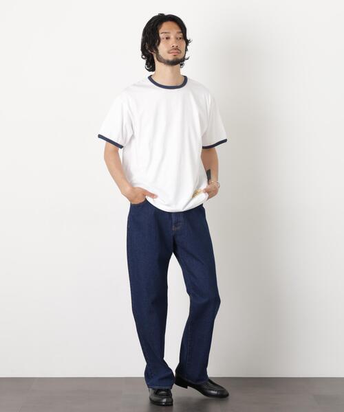Russell Athletic(ラッセルアスレティック)の「RUSSELL ATHLETIC/別注 RUSSELL ATHLETIC 製品染め TEE(Tシャツ/カットソー・メンズ・クリーム/オフホワイト/ブルー・S/L/M)」の14枚目の写真