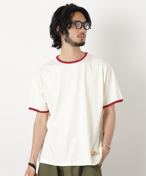 Russell Athletic(ラッセルアスレティック)の「RUSSELL ATHLETIC/別注 RUSSELL ATHLETIC 製品染め TEE(Tシャツ/カットソー・メンズ・クリーム/オフホワイト/ブルー・S/L/M)」の5枚目の写真
