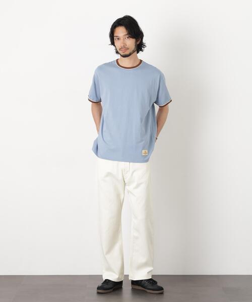 Russell Athletic(ラッセルアスレティック)の「RUSSELL ATHLETIC/別注 RUSSELL ATHLETIC 製品染め TEE(Tシャツ/カットソー・メンズ・クリーム/オフホワイト/ブルー・S/L/M)」の21枚目の写真