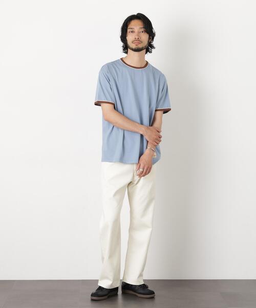 Russell Athletic(ラッセルアスレティック)の「RUSSELL ATHLETIC/別注 RUSSELL ATHLETIC 製品染め TEE(Tシャツ/カットソー・メンズ・クリーム/オフホワイト/ブルー・S/L/M)」の20枚目の写真