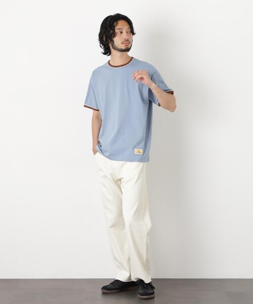 Russell Athletic(ラッセルアスレティック)の「RUSSELL ATHLETIC/別注 RUSSELL ATHLETIC 製品染め TEE(Tシャツ/カットソー・メンズ・クリーム/オフホワイト/ブルー・S/L/M)」の18枚目の写真
