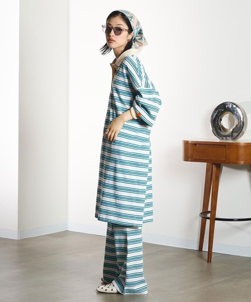 HANGTEN(ハンテン)の「(HANG TEN x TONY x GENE HEAVENS)POLO MINI DRESS(ワンピース・レディース・ブラック/ブルー/ホワイト・ONE SIZE)」の8枚目の写真