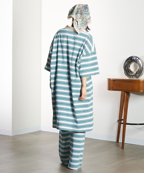 HANGTEN(ハンテン)の「(HANG TEN x TONY x GENE HEAVENS)POLO MINI DRESS(ワンピース・レディース・ブラック/ブルー/ホワイト・ONE SIZE)」の9枚目の写真