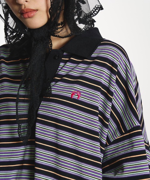 HANGTEN(ハンテン)の「(HANG TEN x TONY x GENE HEAVENS)POLO MINI DRESS(ワンピース・レディース・ブラック/ブルー/ホワイト・ONE SIZE)」の20枚目の写真