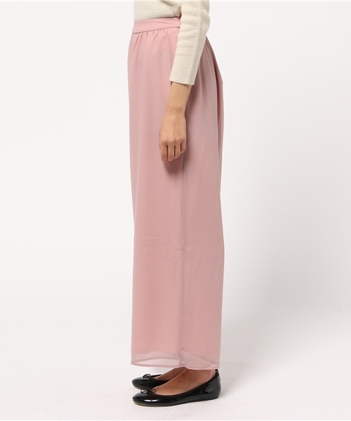 mystic（ミスティック）の「【mystic】タックシフォンパンツ（その他パンツ・レディース・オフホワイト/ピンク/グレー・ﾌﾘ-）」の5枚目の写真