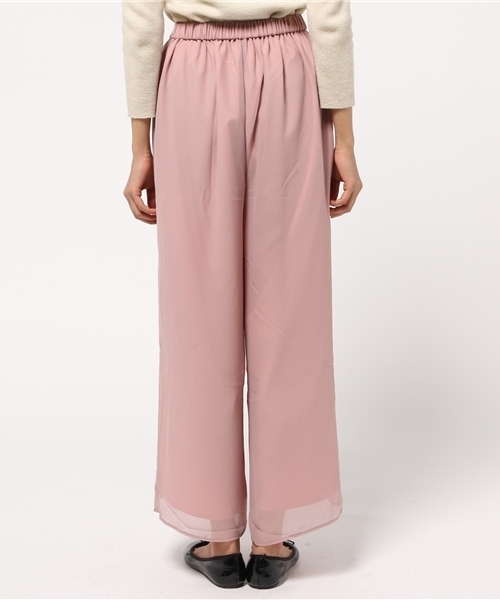 mystic（ミスティック）の「【mystic】タックシフォンパンツ（その他パンツ・レディース・オフホワイト/ピンク/グレー・ﾌﾘ-）」の6枚目の写真