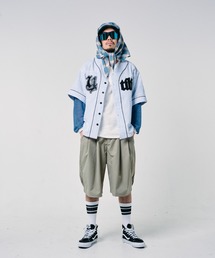 EFFECTEN（エフェクテン）の「【EFFECTEN】Patchwork baseball shirts（シャツ/ブラウス）」