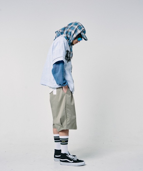 EFFECTEN(エフェクテン)の「【EFFECTEN】Patchwork baseball shirts(シャツ/ブラウス・メンズ・ブルー系その他/ブラック系その他・MEDIUM/LARGE)」の11枚目の写真