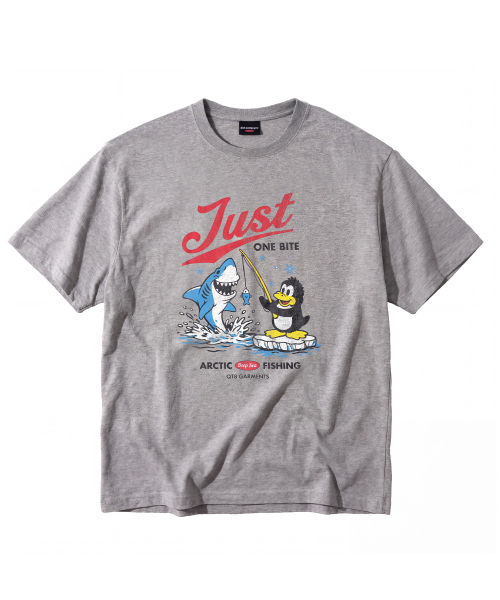 QT8 GARMENTS(キューティーエイトガーメント)の「LB One Bite Washed Tee (Grey)(Tシャツ/カットソー・メンズ・その他・SMALL/MEDIUM/LARGE/X-LARGE)」の2枚目の写真