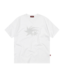 Dot Star Applique T-shirts White