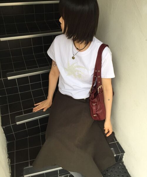 S'EST（エスイーエスティー）の「Dot Star Applique T-shirts White（Tシャツ/カットソー・メンズ・ホワイト・SMALL/MEDIUM/LARGE）」の4枚目の写真