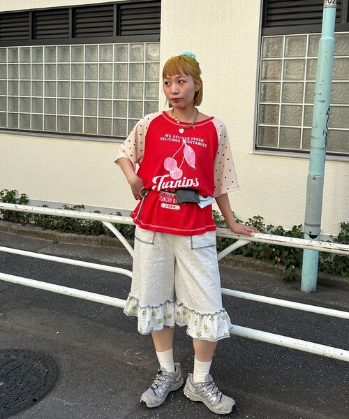 HELLO.SANFRANCISCO(ハローサンフランシスコ)の「【HELLO.SANFRANCISCO/ハローサンフランシスコ】裾フリル星柄スウェットハーフパンツ(その他パンツ・レディース・グレー/ライトグレー・ONE SIZE)」の21枚目の写真