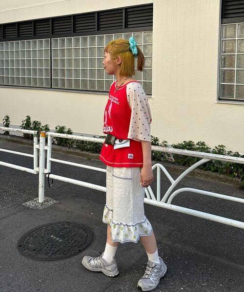 HELLO.SANFRANCISCO(ハローサンフランシスコ)の「【HELLO.SANFRANCISCO/ハローサンフランシスコ】裾フリル星柄スウェットハーフパンツ(その他パンツ・レディース・グレー/ライトグレー・ONE SIZE)」の22枚目の写真