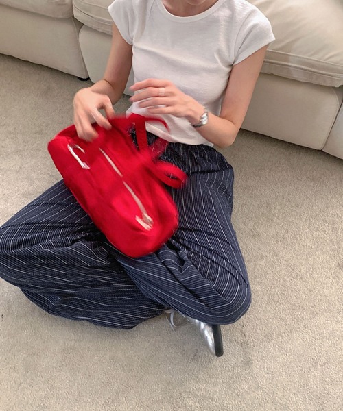 2ly2(トゥーリートゥー)の「ストライプ柄 イージーワイドパンツ レディース リラックスパンツ(その他パンツ・レディース・ネイビー・FREE)」の18枚目の写真