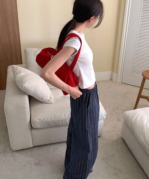 2ly2(トゥーリートゥー)の「ストライプ柄 イージーワイドパンツ レディース リラックスパンツ(その他パンツ・レディース・ネイビー・FREE)」の20枚目の写真