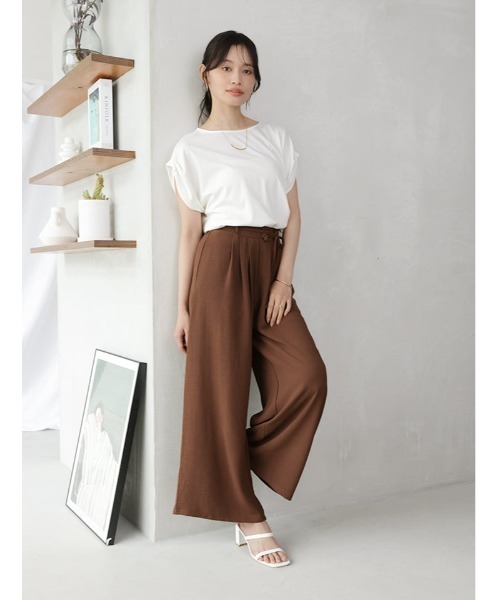 fifth(フィフス)の「【kokoセレクト】ドロスト付きフェイクボタンリラックスパンツ(その他パンツ・レディース・グレー/ブラック/ブラウン・M/XS)」の19枚目の写真
