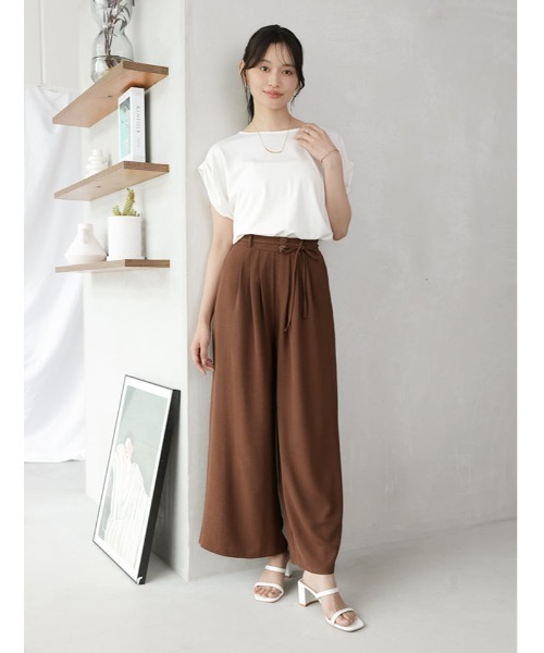 fifth(フィフス)の「【kokoセレクト】ドロスト付きフェイクボタンリラックスパンツ(その他パンツ・レディース・グレー/ブラック/ブラウン・M/XS)」の20枚目の写真