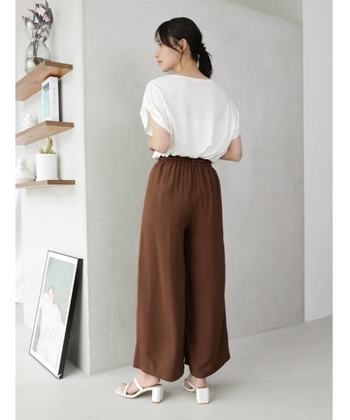 fifth(フィフス)の「【kokoセレクト】ドロスト付きフェイクボタンリラックスパンツ(その他パンツ・レディース・グレー/ブラック/ブラウン・M/XS)」の21枚目の写真