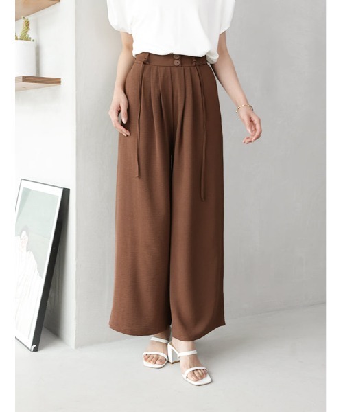 fifth(フィフス)の「【kokoセレクト】ドロスト付きフェイクボタンリラックスパンツ(その他パンツ・レディース・グレー/ブラック/ブラウン・M/XS)」の17枚目の写真