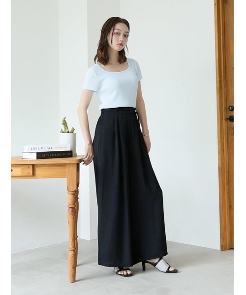fifth(フィフス)の「【kokoセレクト】ドロスト付きフェイクボタンリラックスパンツ(その他パンツ・レディース・グレー/ブラック/ブラウン・M/XS)」の8枚目の写真