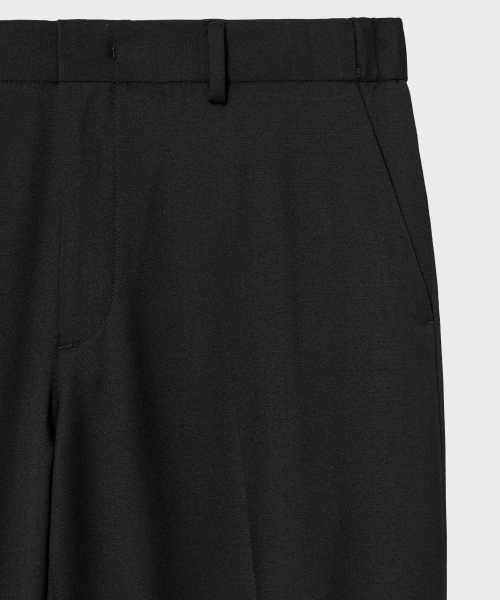 NONBLANK(ノンブランク)の「メリノウールセミワイドフィットスラックス_BLACK(スラックス・メンズ・ブラック・MEDIUM/LARGE/X-LARGE)」の3枚目の写真