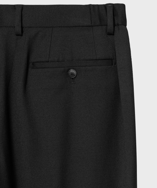 NONBLANK(ノンブランク)の「メリノウールセミワイドフィットスラックス_BLACK(スラックス・メンズ・ブラック・MEDIUM/LARGE/X-LARGE)」の5枚目の写真