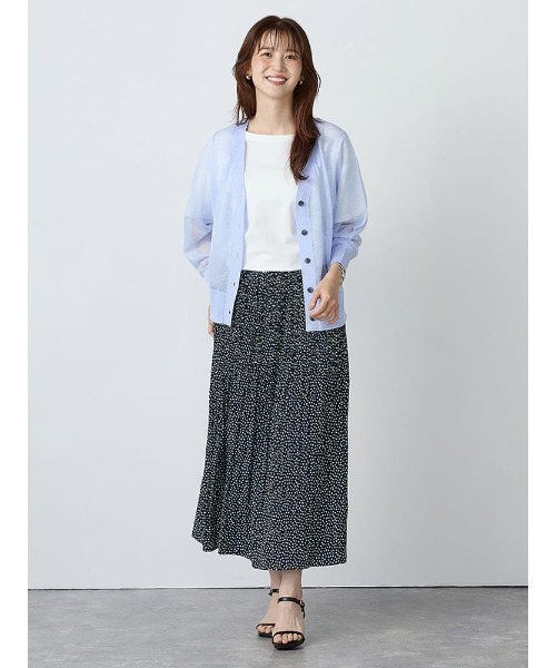 Perfect Suit FActory(パーフェクトスーツファクトリー)の「ドルマンスムーストップス(Tシャツ/カットソー・レディース・オフホワイト/ベージュ/ネイビー・M)」の17枚目の写真