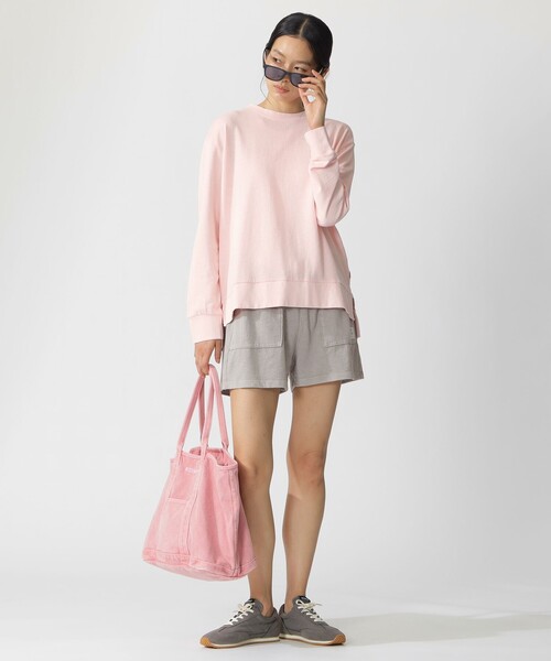 ECOALF(エコアルフ)の「BAHIA スウェット プルオーバー / BAHIA T-SHIRT WOMAN(Tシャツ/カットソー・レディース・ライトブルー/チャコールグレー・FREE)」の7枚目の写真