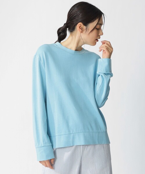 ECOALF(エコアルフ)の「BAHIA スウェット プルオーバー / BAHIA T-SHIRT WOMAN(Tシャツ/カットソー・レディース・ライトブルー/チャコールグレー・FREE)」の19枚目の写真