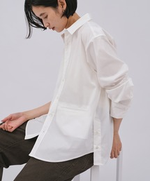 イージーケアオフセットシャツブラウス