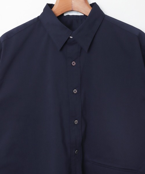evernavy(エバーネイビー)の「イージーケアオフセットシャツブラウス(シャツ/ブラウス・レディース・サックスブルー/ホワイト/ネイビー・M)」の19枚目の写真