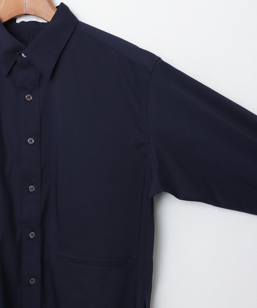 evernavy(エバーネイビー)の「イージーケアオフセットシャツブラウス(シャツ/ブラウス・レディース・サックスブルー/ホワイト/ネイビー・M)」の21枚目の写真
