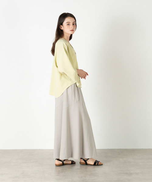 MELROSE claire(メルローズ クレール)の「【Vネックカットカーディガン】(カーディガン/ボレロ・レディース・ブラック/ブラウン/イエロー・FREE)」の10枚目の写真