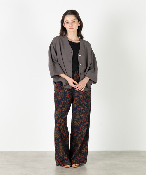 MELROSE claire(メルローズ クレール)の「【Vネックカットカーディガン】(カーディガン/ボレロ・レディース・ブラック/ブラウン/イエロー・FREE)」の15枚目の写真
