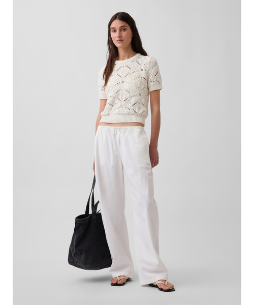 GAP(ギャップ)の「コットン100% クロシェ セーター(ニット/セーター・レディース・ブラウン/アイボリー/その他・XXS/XS/S/M/L/XL)」の5枚目の写真