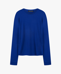 Silky Touch Slim Long Sleeve (Blue)