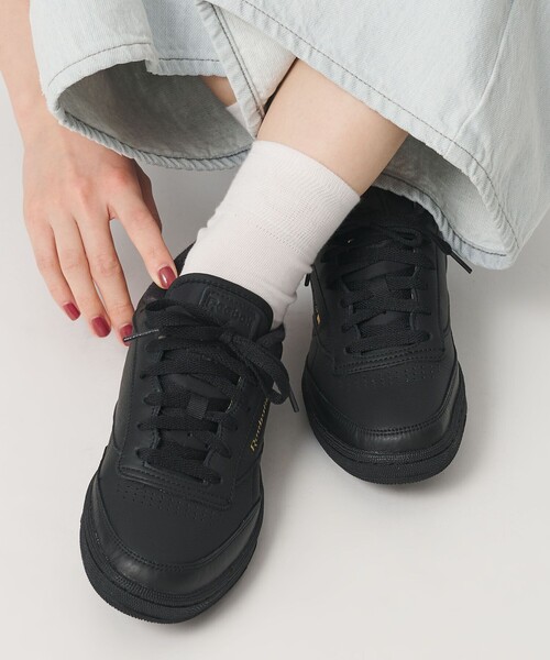 Reebok（リーボック）の「＜Reebok＞CLUB C 85 スニーカー（スニーカー・レディース・ブラック・24cm/24.5cm/23.5cm/23cm/25cm）」の2枚目の写真